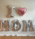 Giant I ❤️ Mom Helium Balloon Set