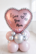Oversized I Love You Mom Heart Arrangement (28'')
