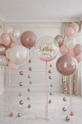 Blush Birthday Balloon Installation